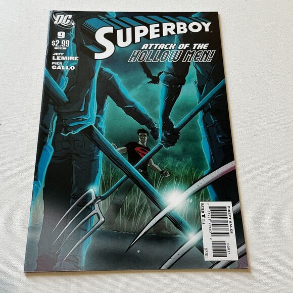 Superboy #9 DC Comics 2011 Jeff Lemire Pierre Gallo - Picture 2 of 4